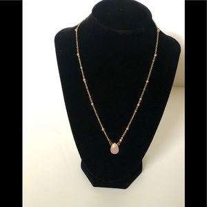Rose quartz necklace